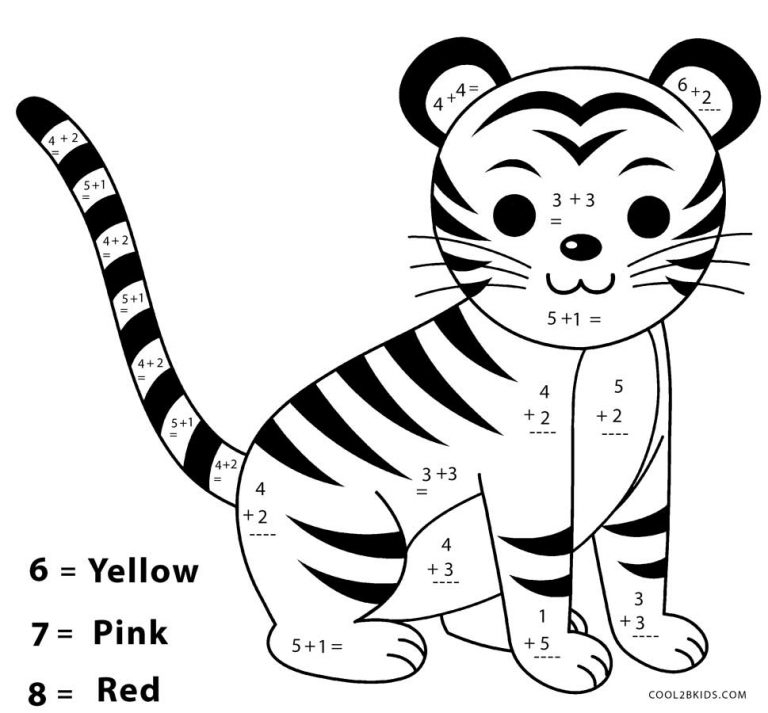 free printable math coloring pages