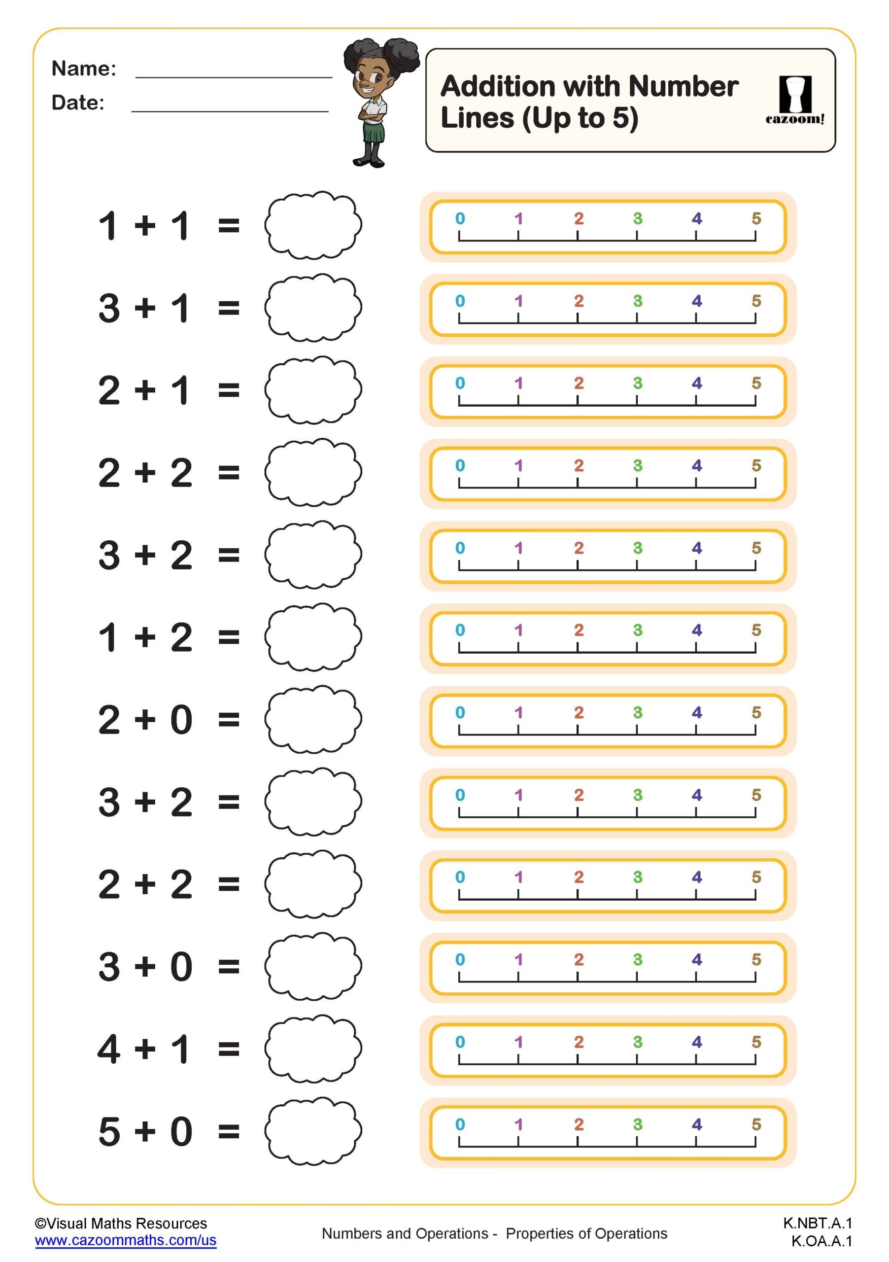 math worksheets for kindergarten free