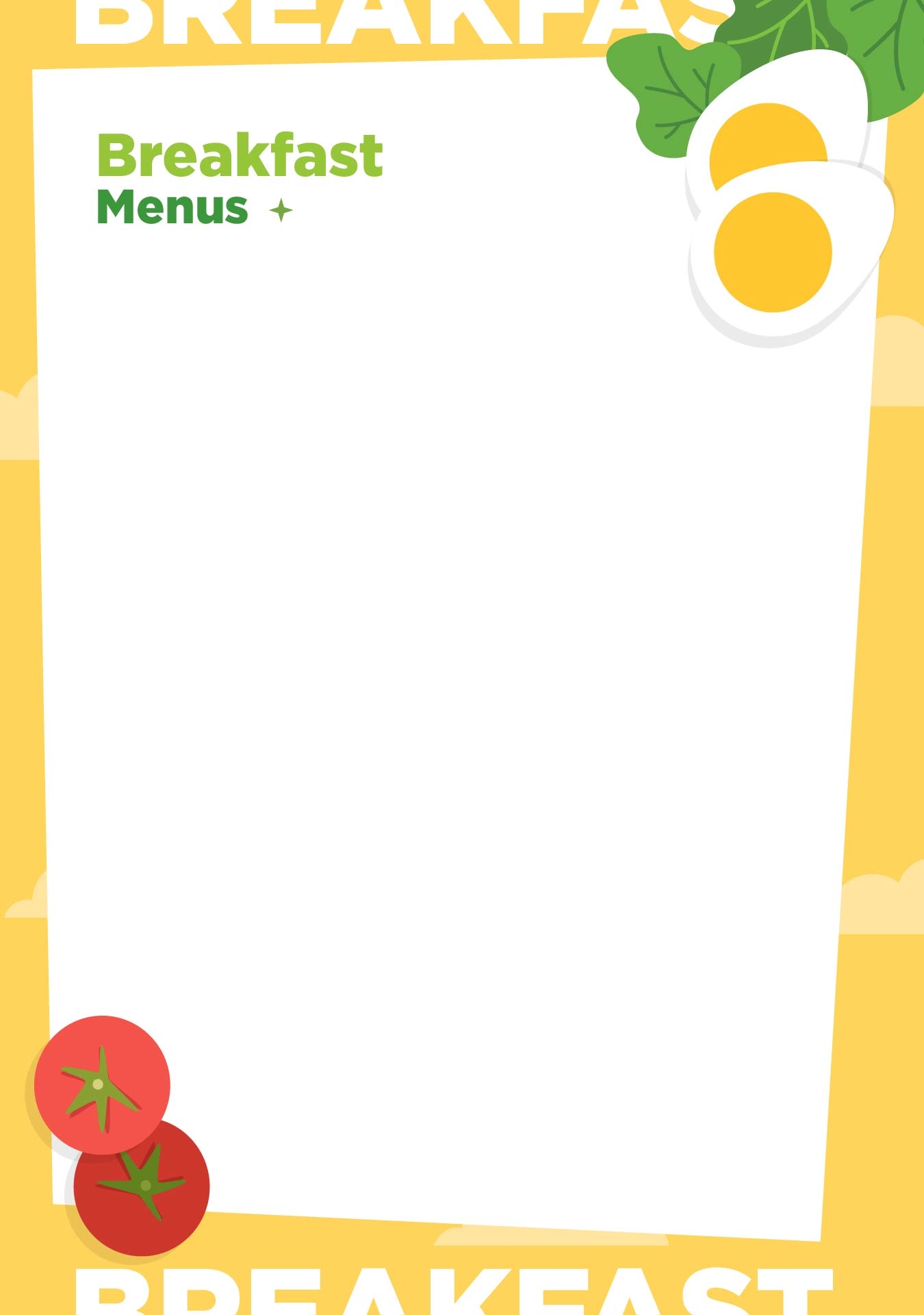 Free Printable Menu Template PARAHYENA