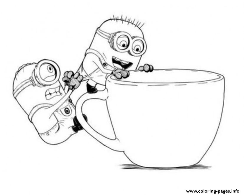 Free Printable Minion Christmas Coloring Pages Minion Coloring Pages 