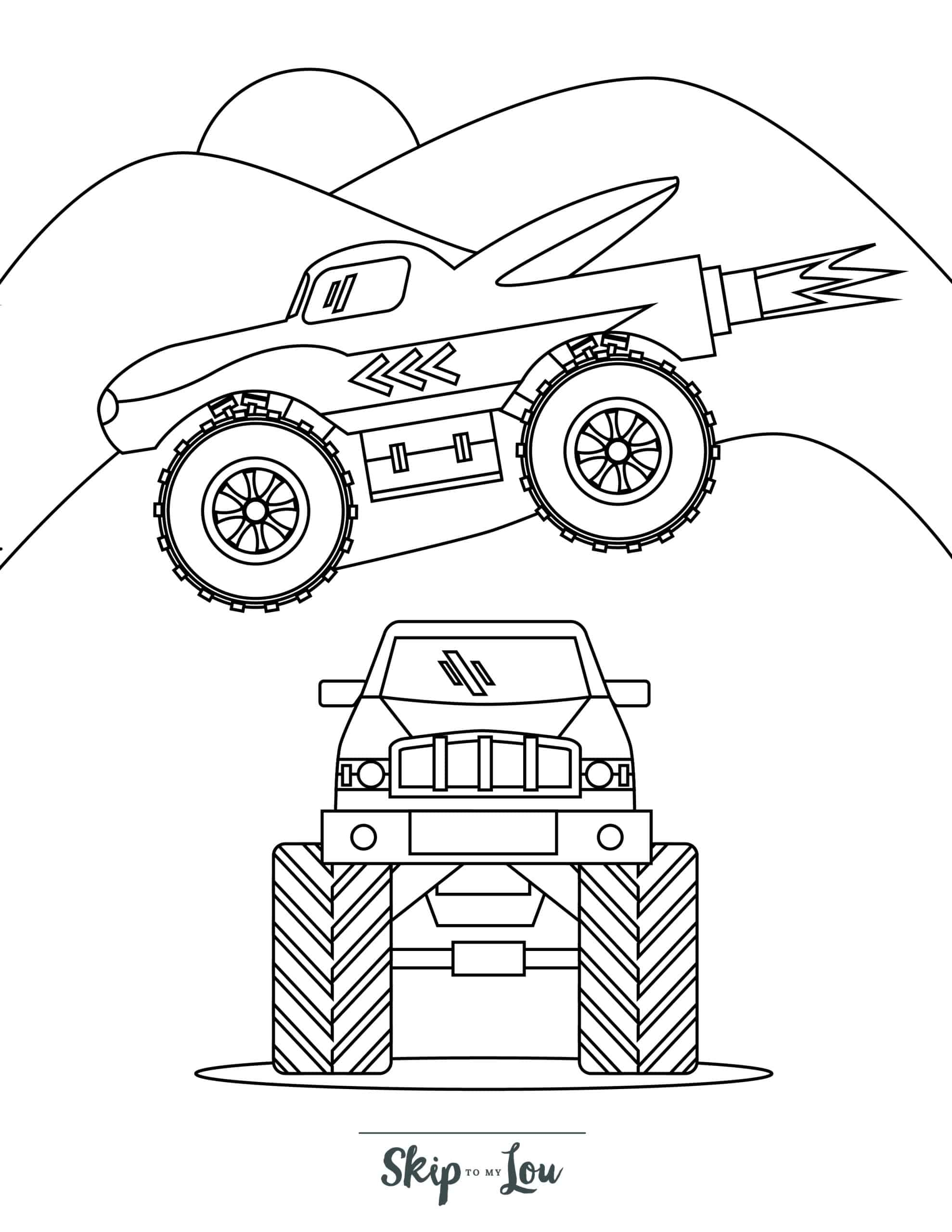 Coloring Pages Monster Truck