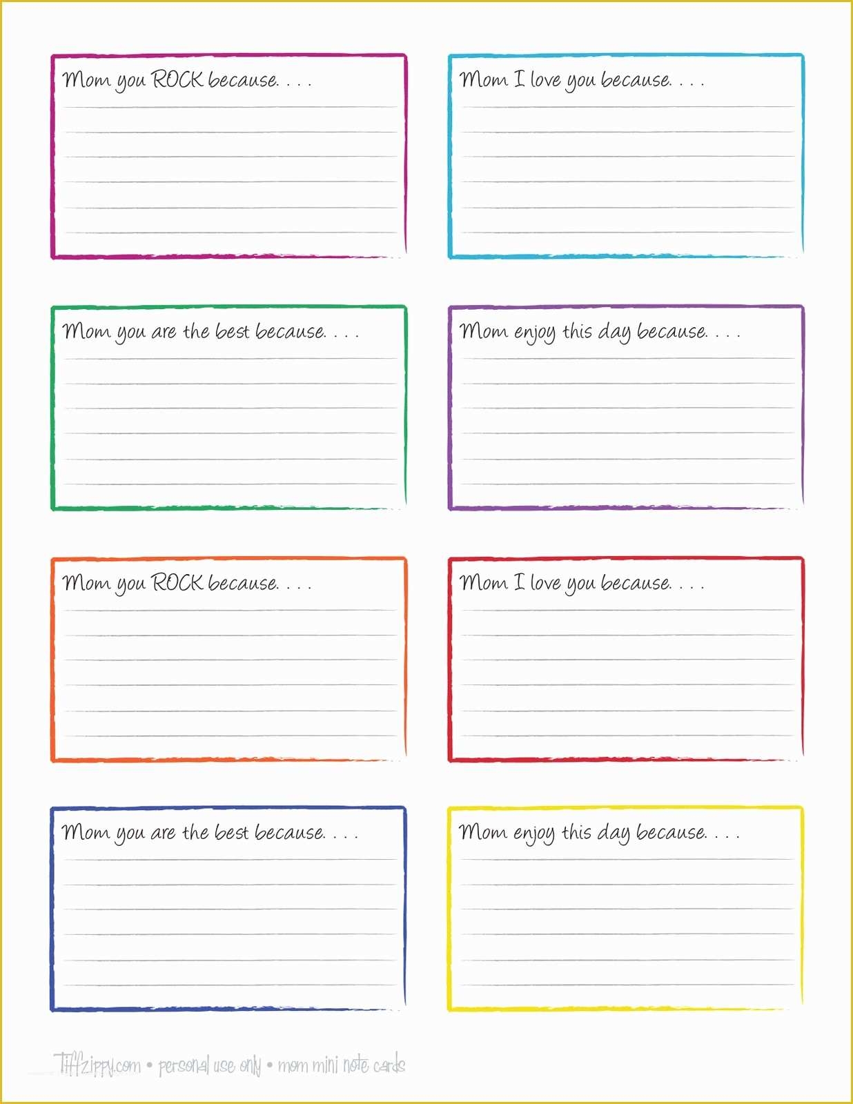 Free Printable Note Cards Template Of 14 Days Of Free Valentine s 