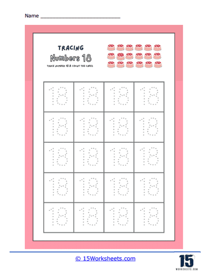 Free Printable Number 18 Worksheet Worksheets Library