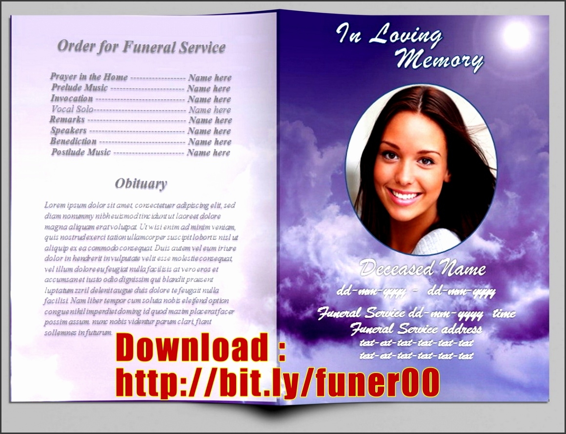 free obituary template printable