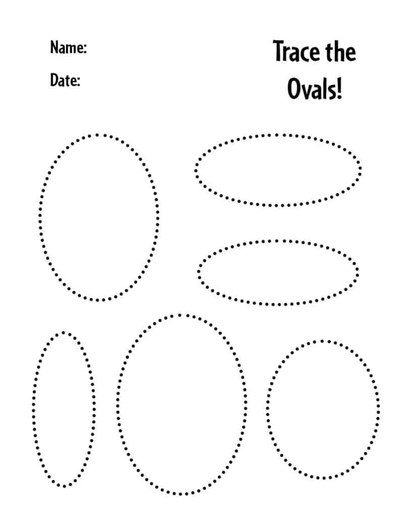 FREE Printable Oval Shape Worksheets For Preschool Worksheets Library