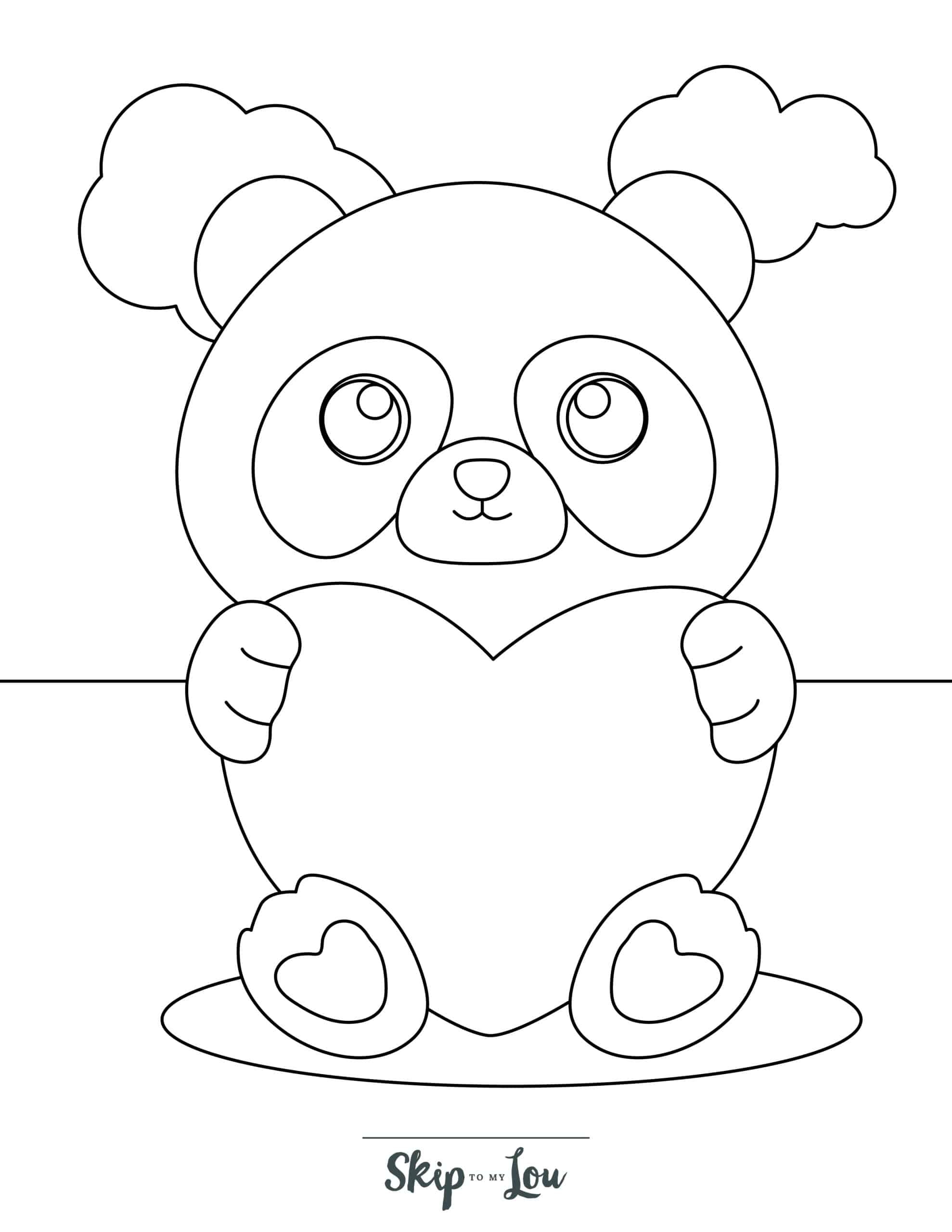 Coloring Page Panda
