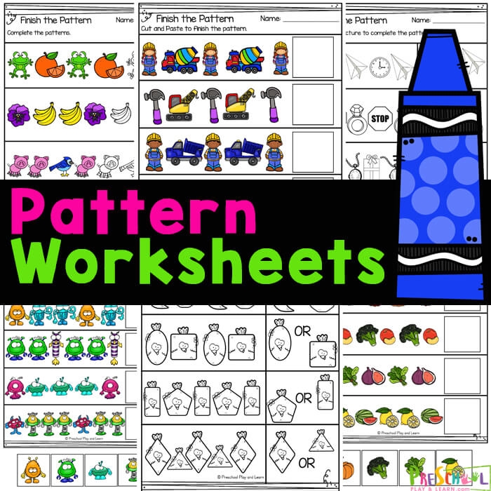 FREE Printable Pattern Worksheets For Preschool Worksheets Library