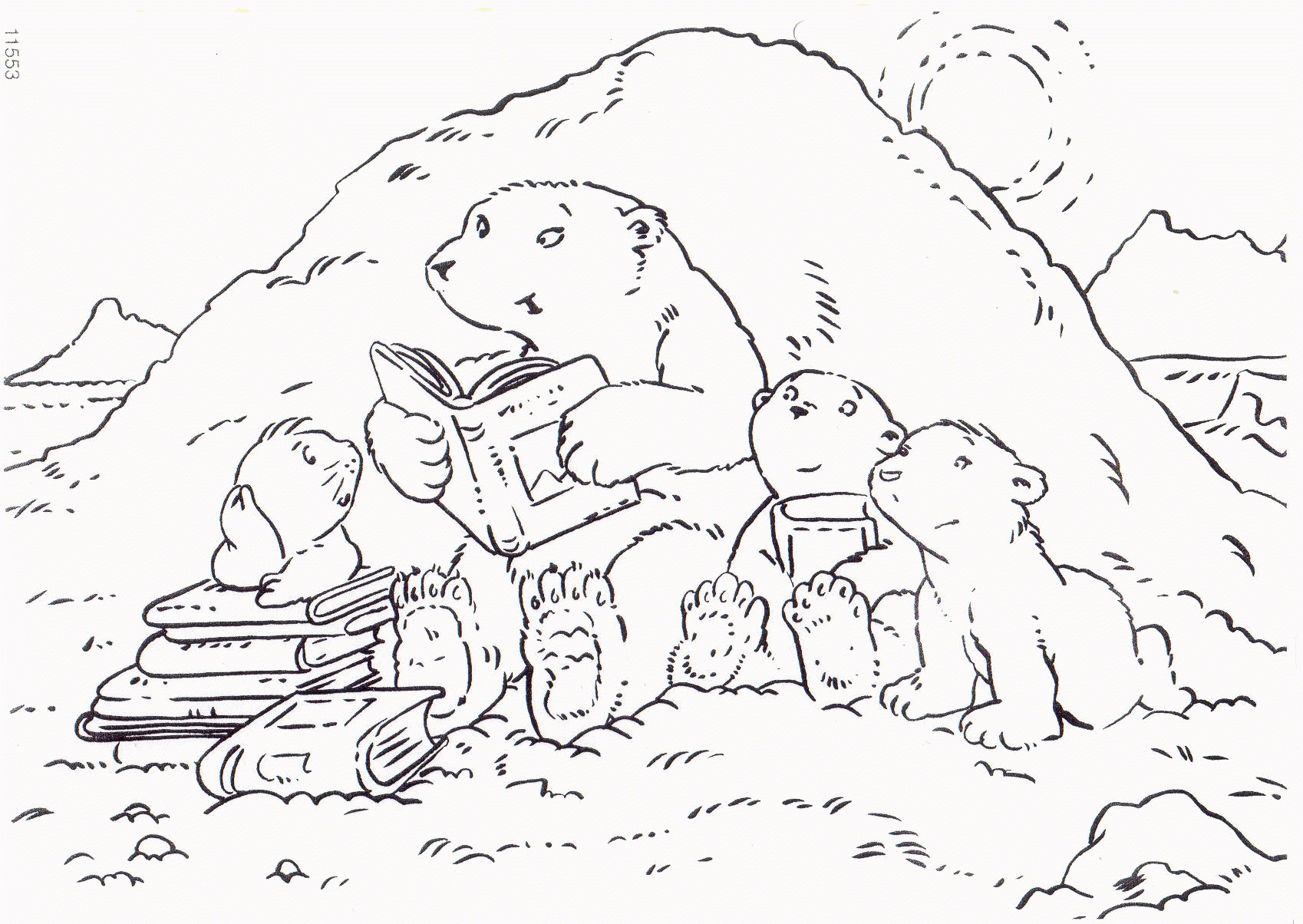 Coloring Pages Of A Polar Bear