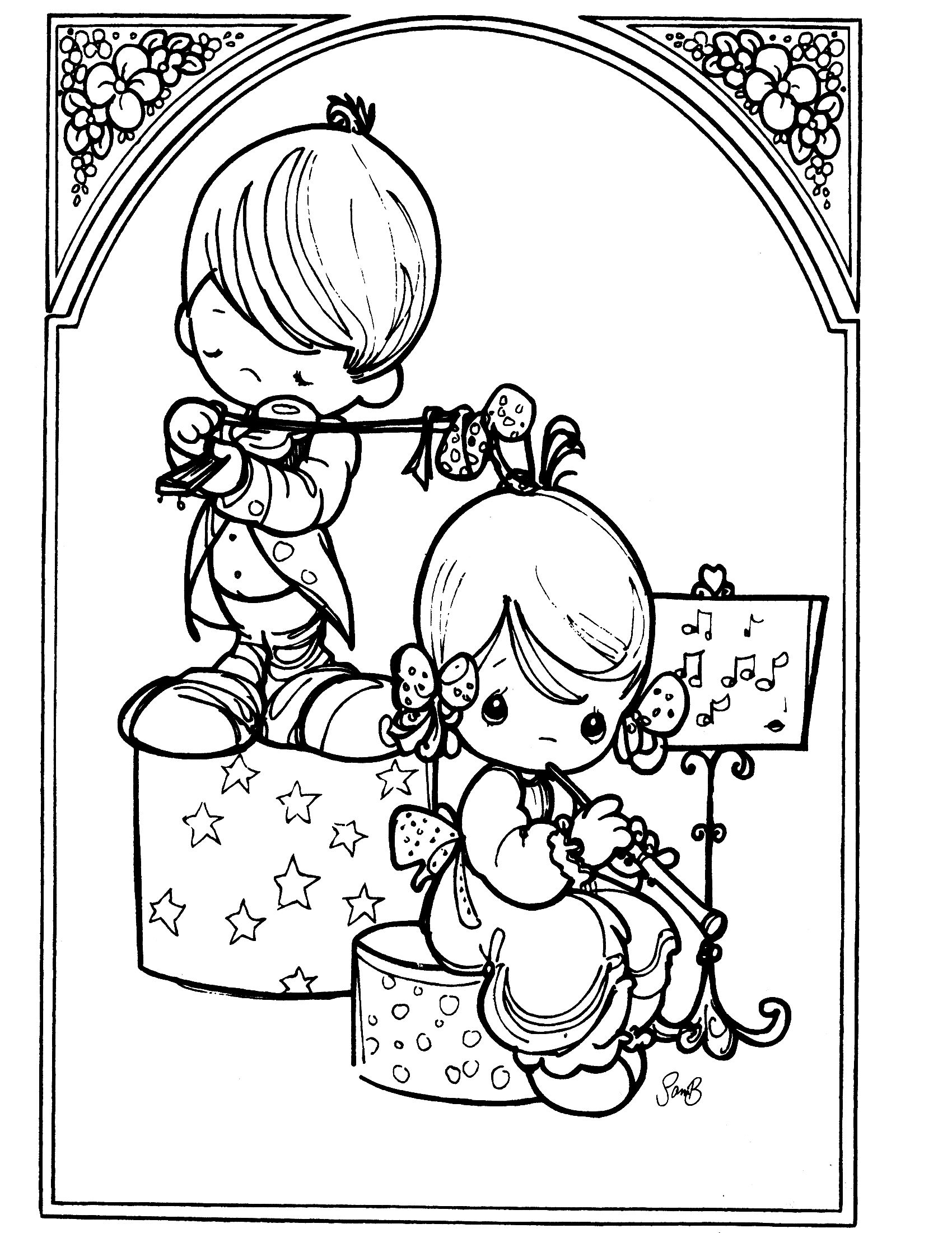 free printable precious moments coloring pages