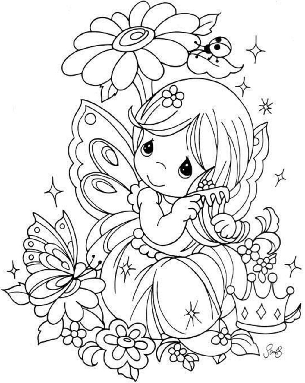 Free Printable Precious Moments Coloring Pages