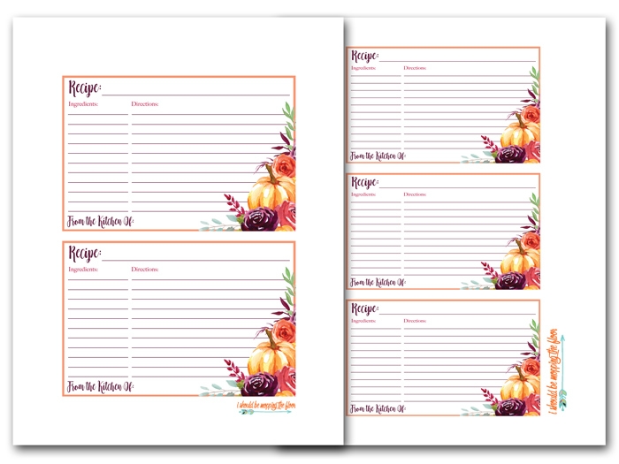 Free Printable Recipe Cards 3x5 Download Free Printable Recipe Cards 