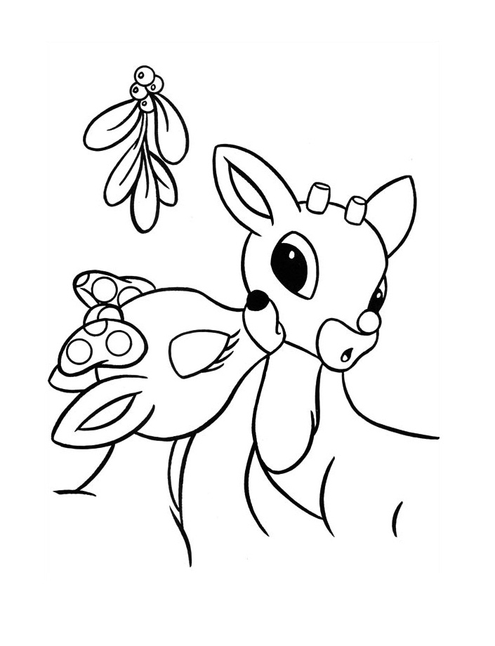 free rudolph coloring pages