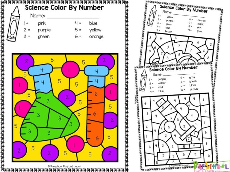 printable science pictures to color