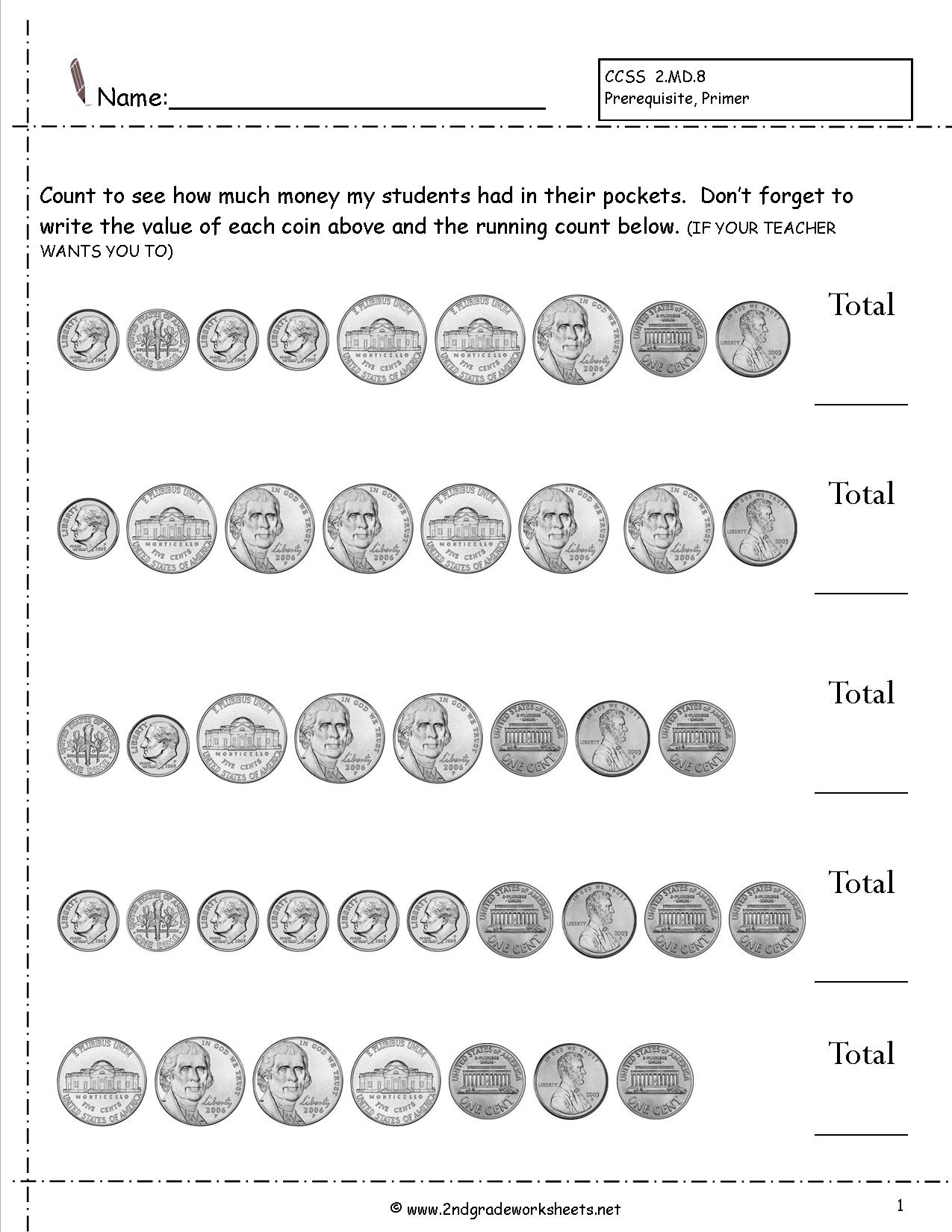 printable second grade math worksheets