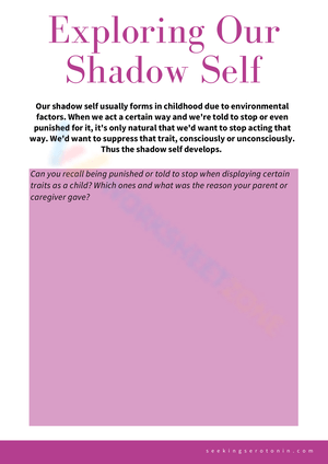Free Printable Shadow Work Worksheets For Kids
