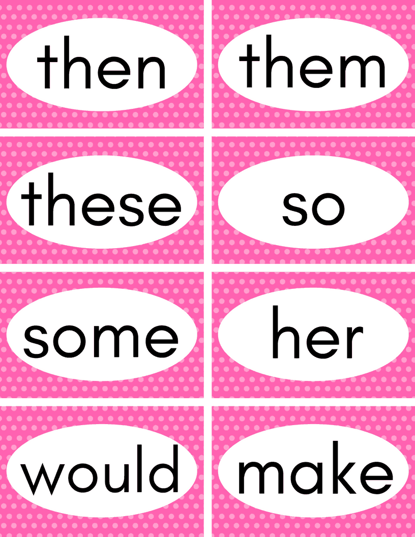 3rd grade sight words flash cards free printable