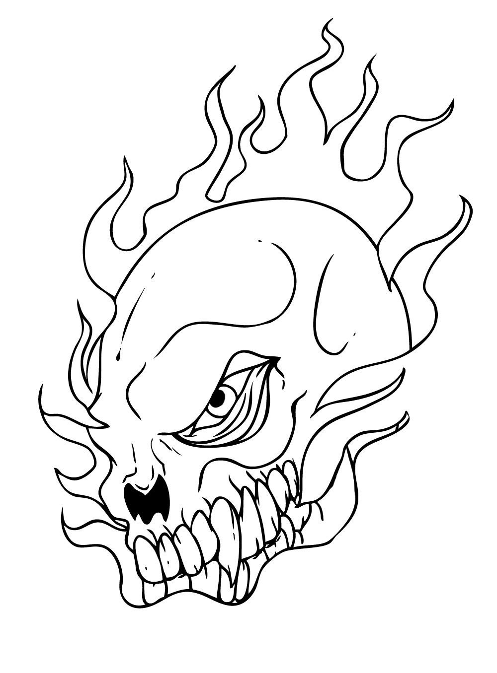 free skull coloring pages