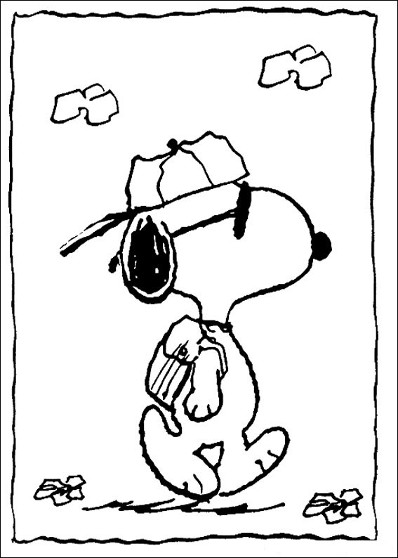 Free Printable Snoopy Coloring Pages For Kids
