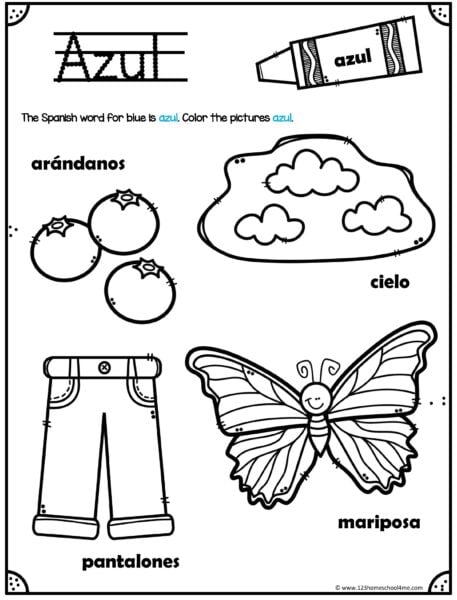 free printable spanish coloring pages