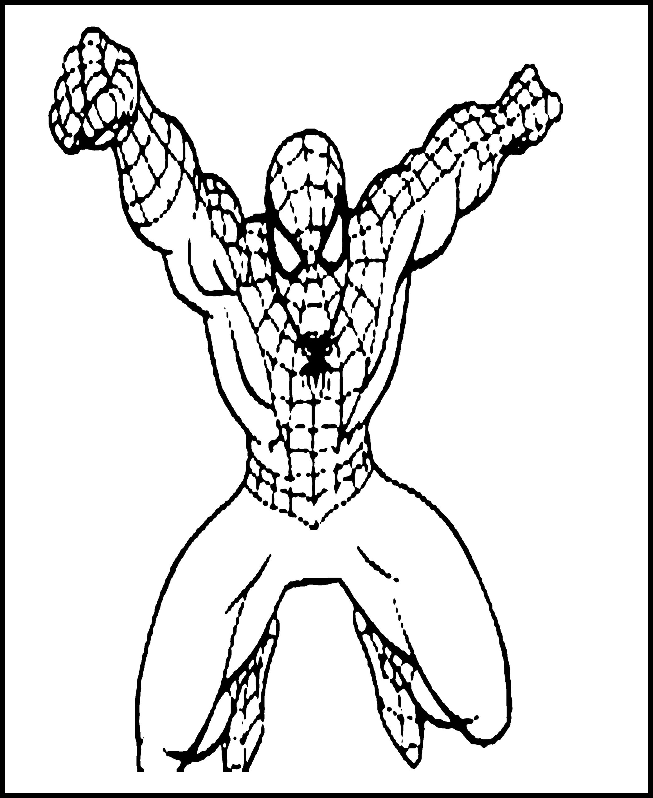 free printable spiderman color pages