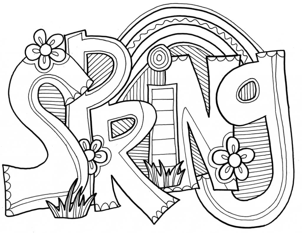Free Printable Spring Color Sheets