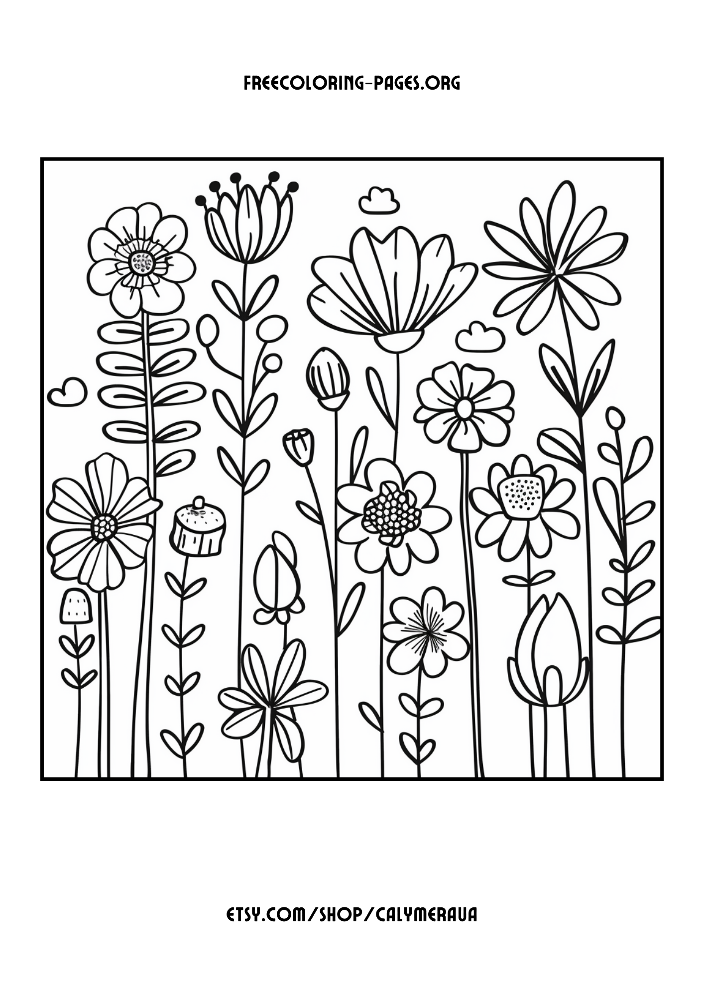 Free Printable Spring Coloring Pages 20 Full Size Springtime Coloring 