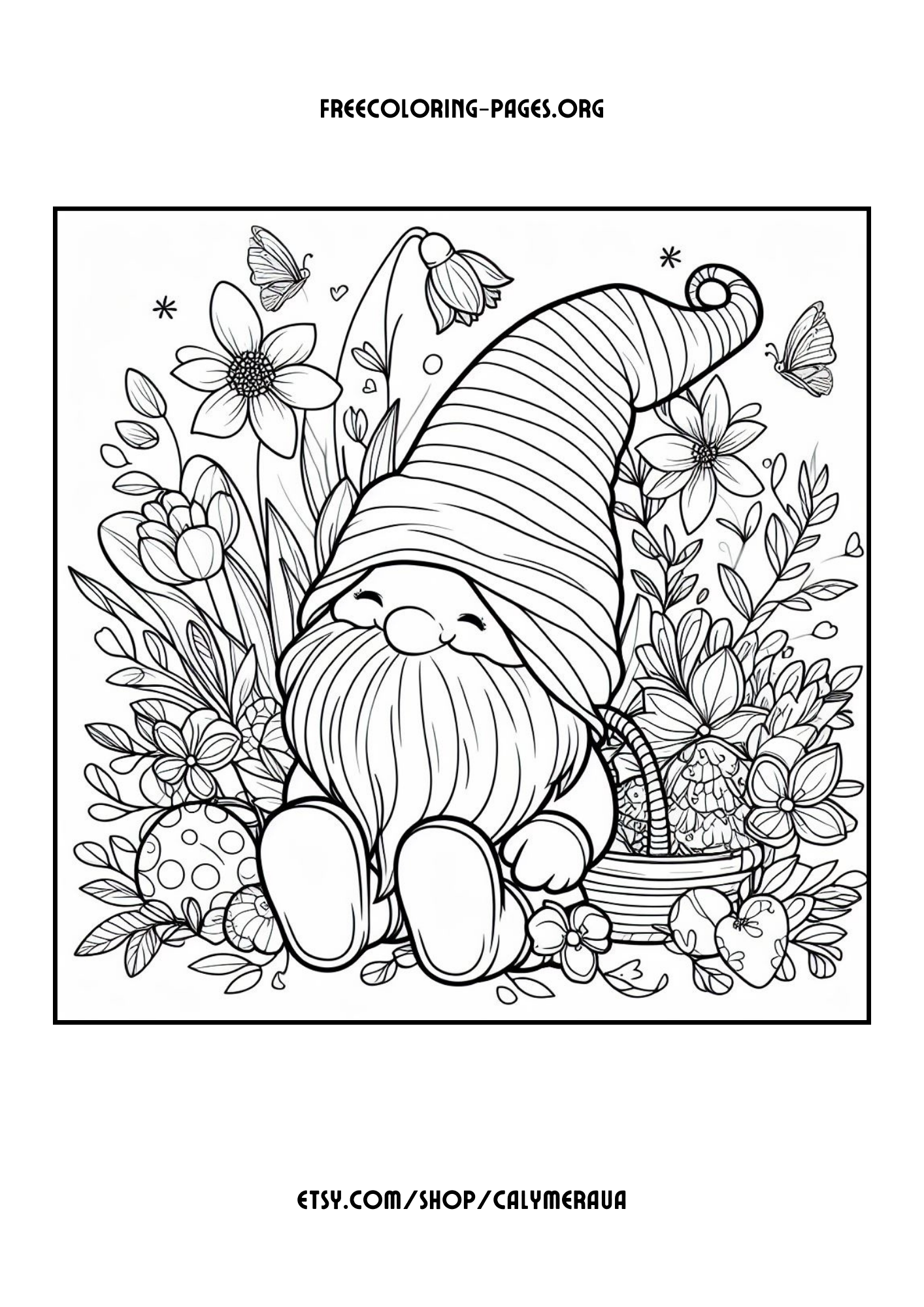 free printable full size spring coloring pages