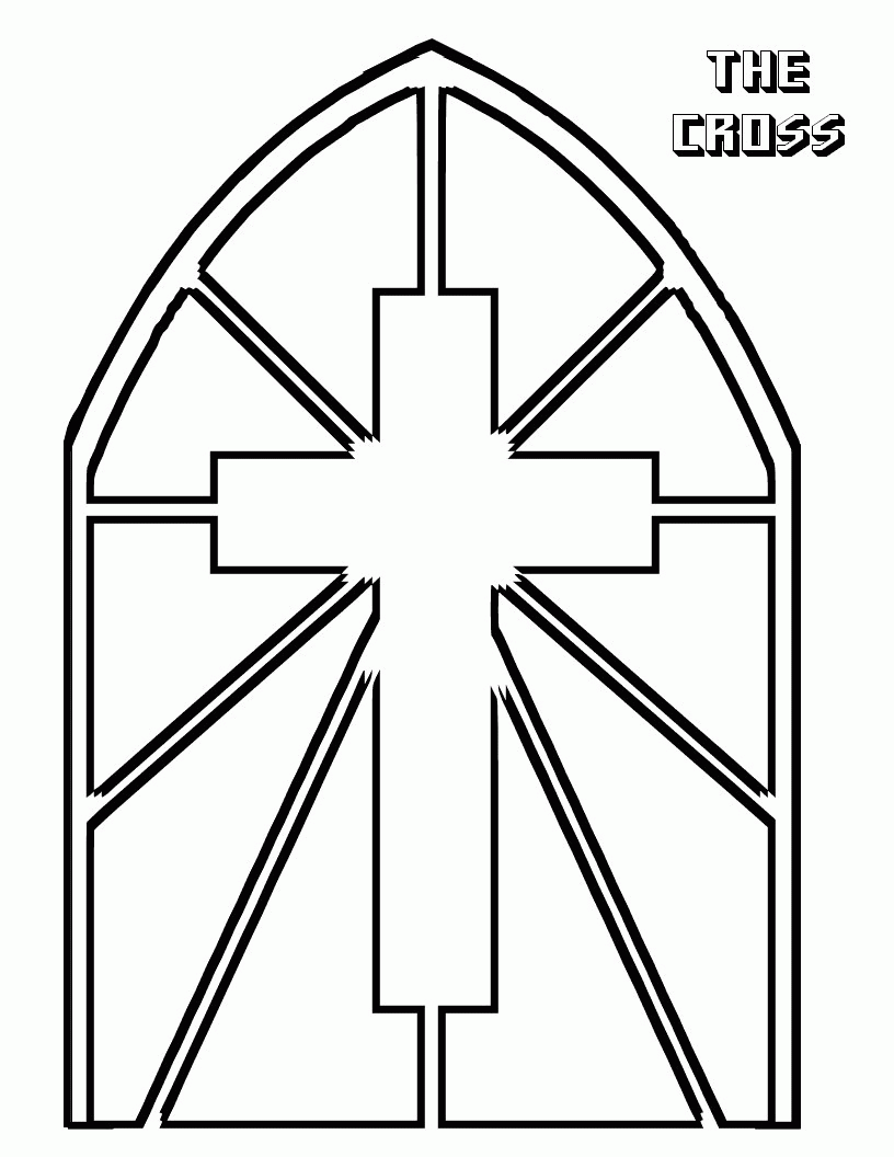 Free Printable Stained Glass Window Coloring Pages Coloring Home