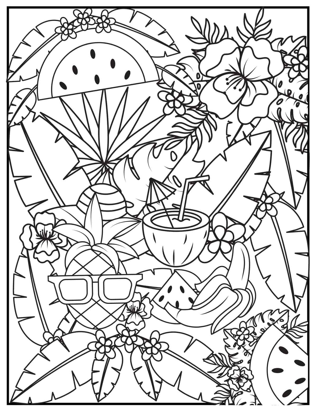 Free Printable Summer Coloring Pages For Kids 123 Kids Fun 60 OFF