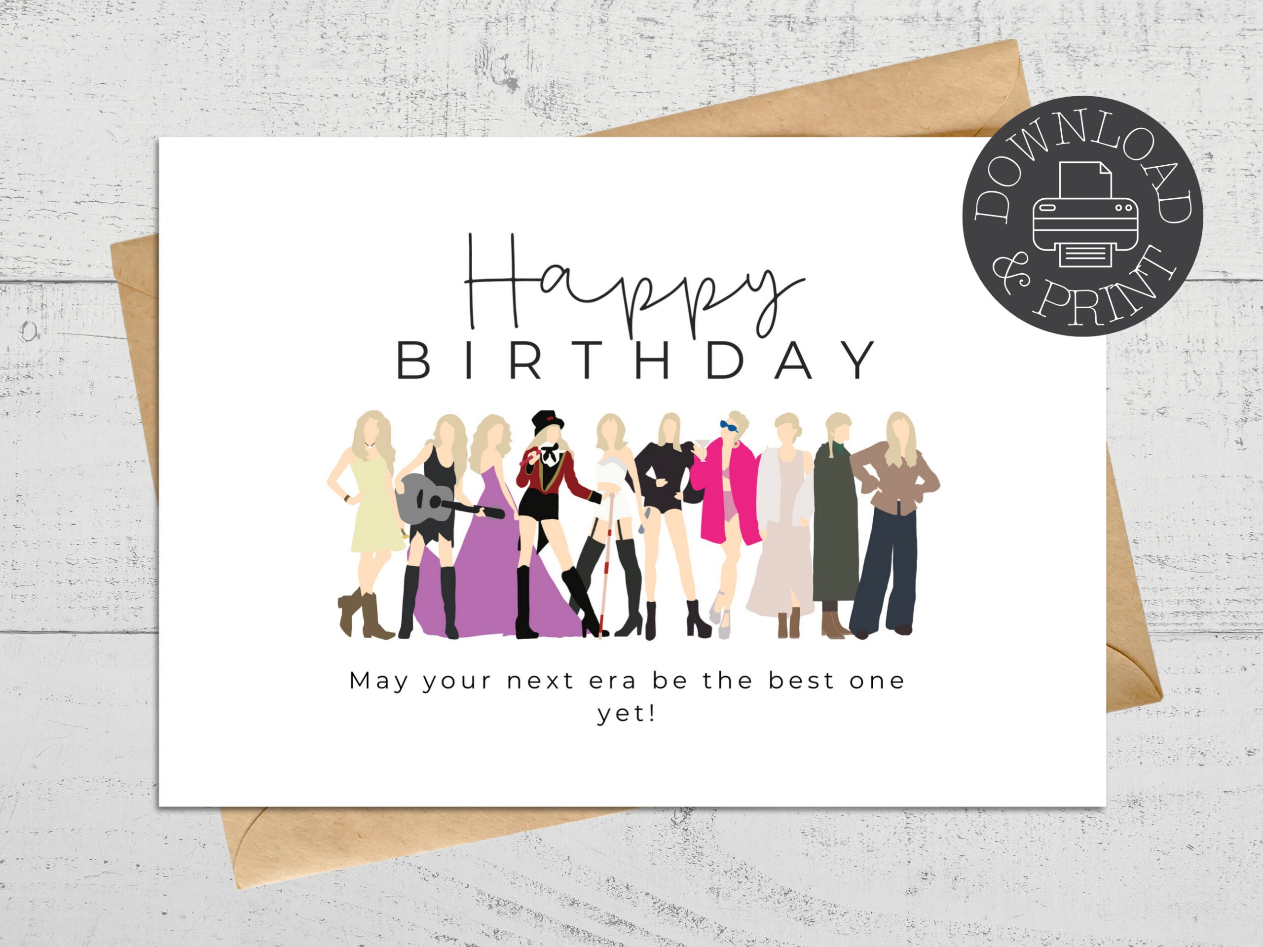 Free Printable Taylor Swift Birthday Card
