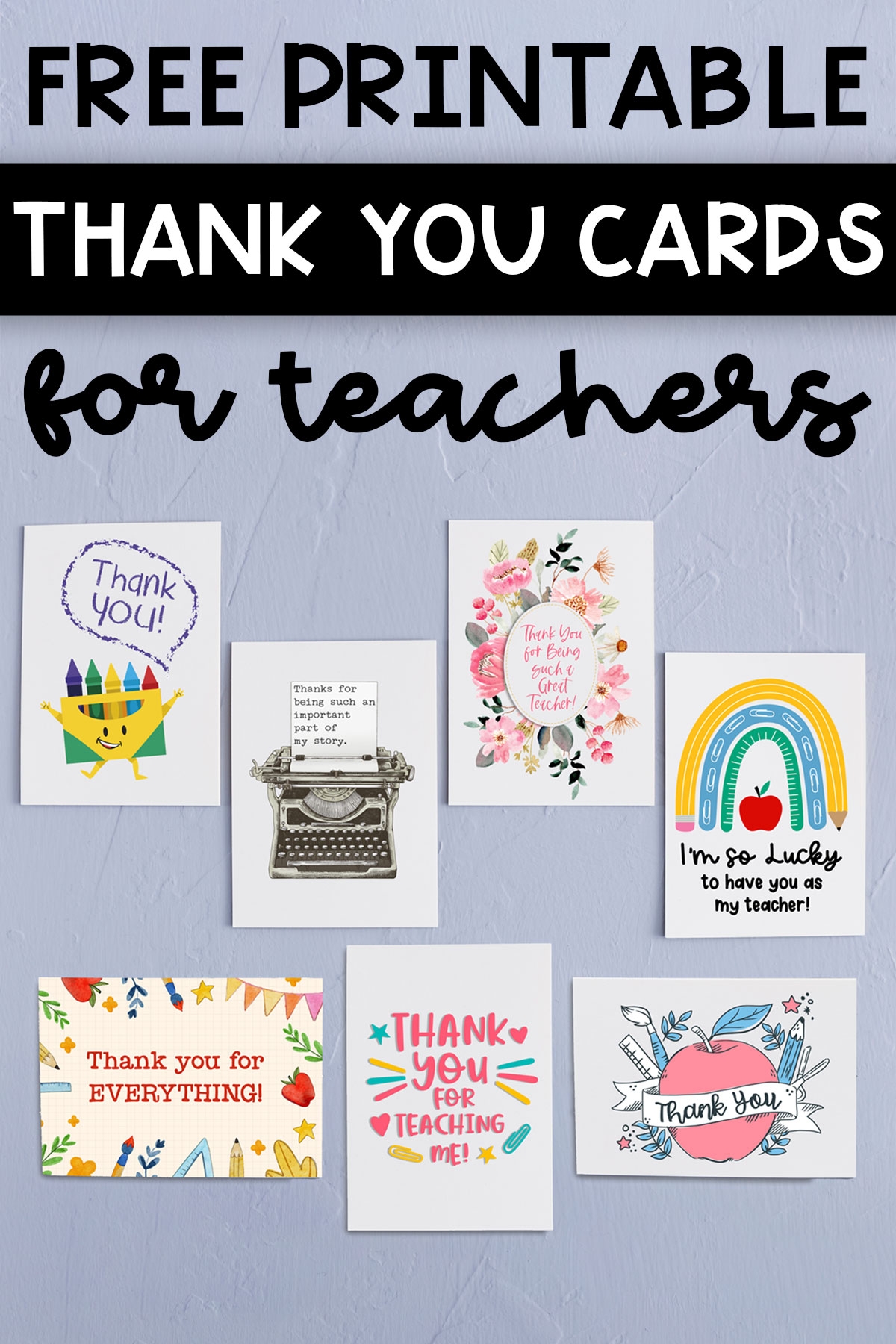 4x6 printable thank you cards