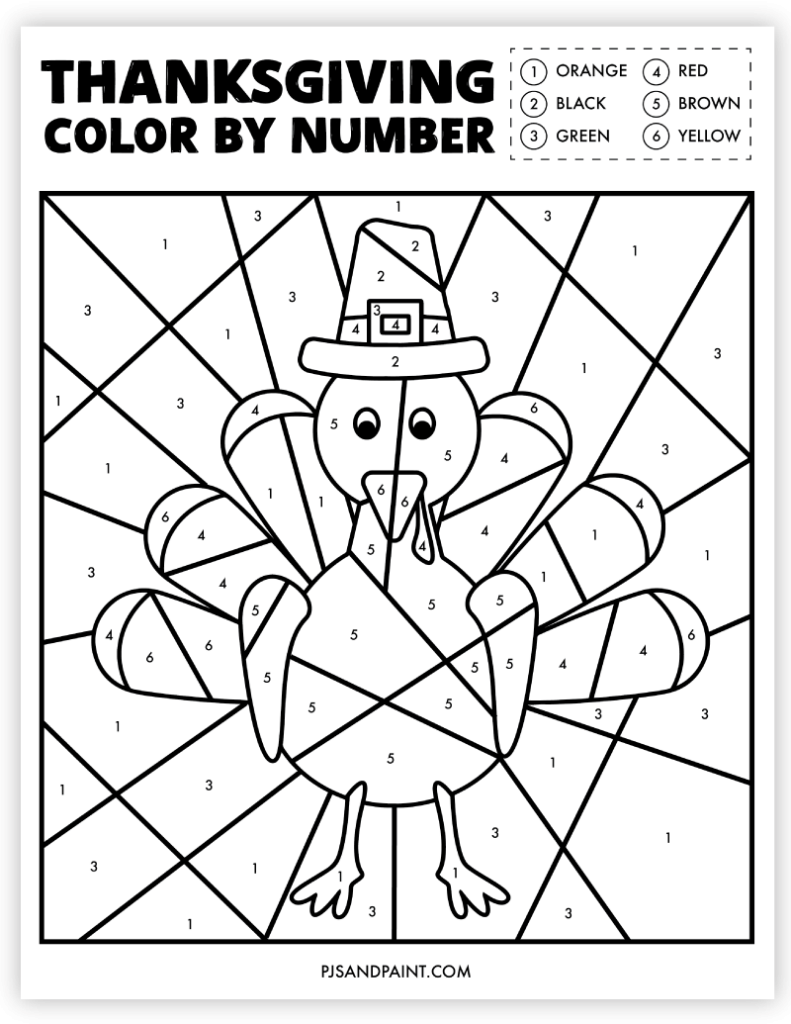 printable thanksgiving pictures to color
