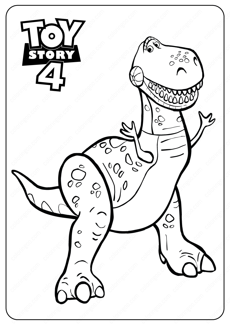 free toy story printable coloring pages