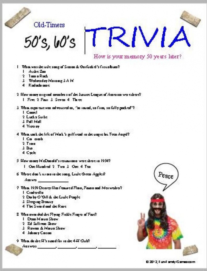 Free Printable Trivia For Seniors FREE Printable A Z