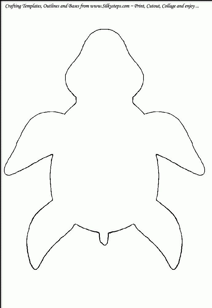 Free Printable Turtle Template Printable Calendars AT A GLANCE