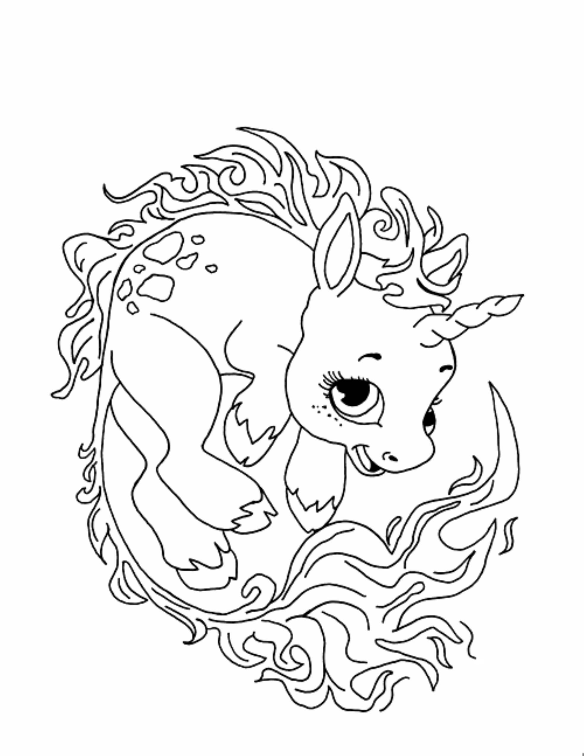 Free Printable Unicorn Color Pages
