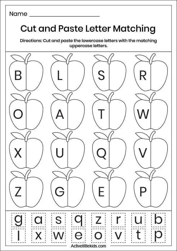 Free Printable Uppercase And Lowercase Letters Worksheets Pdf 