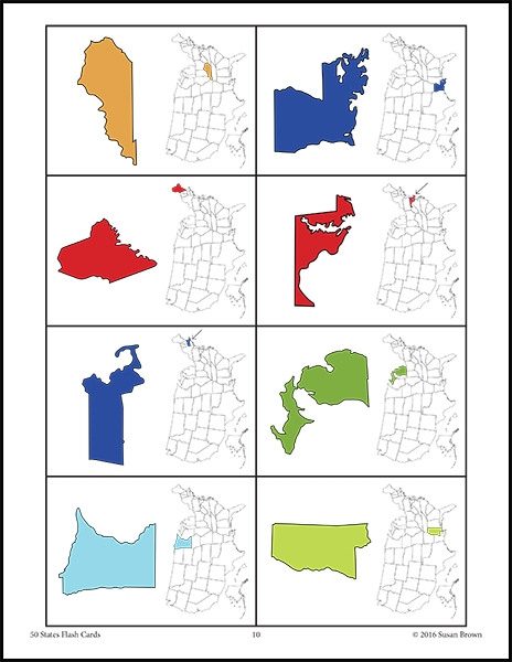 Free Printable Us State Flash Cards Printable Templates