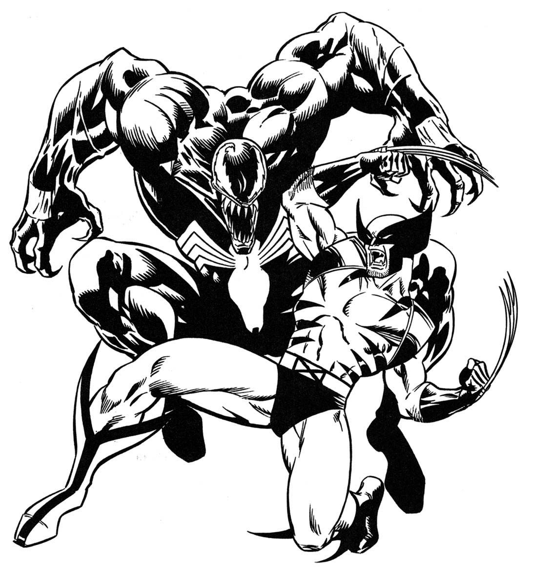 venom pictures to color printable