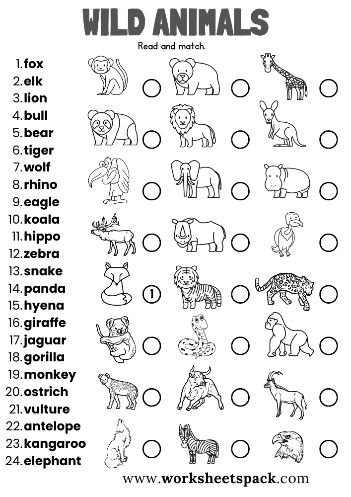 Free Printable Worksheets Animals Pdf Download Free Printable
