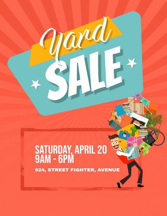 Free Printable Yard Sale Flyer Templates Create Yard Sale Flyers With 