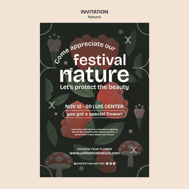 nature invitation template
