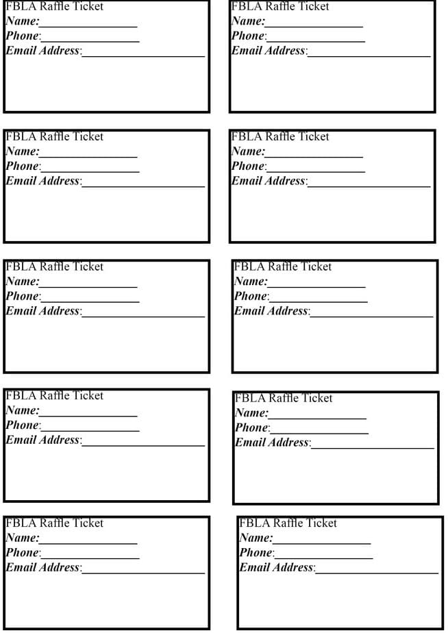 Free Raffle Ticket Template Printable Free Download And Print For You 