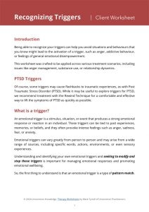 Free Recognizing Triggers Worksheet From Uncommon Knowledge