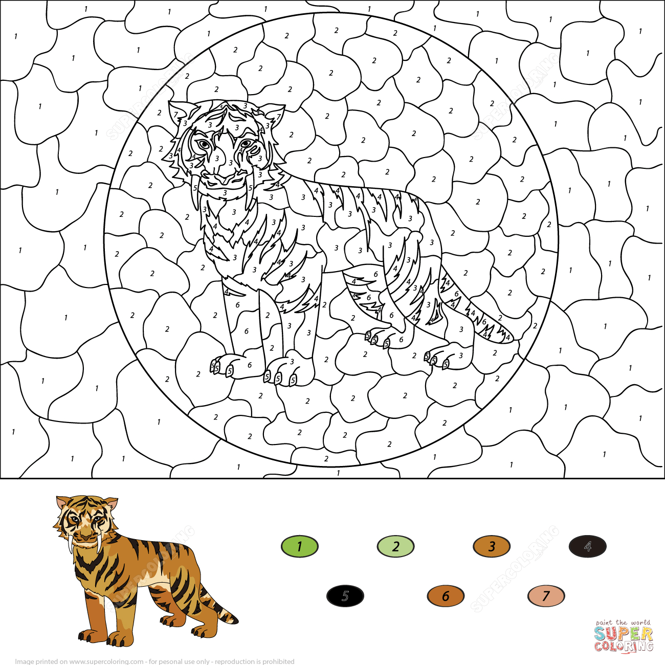 Free Saber Tooth Tiger Coloring Page Download Free Saber Tooth Tiger 