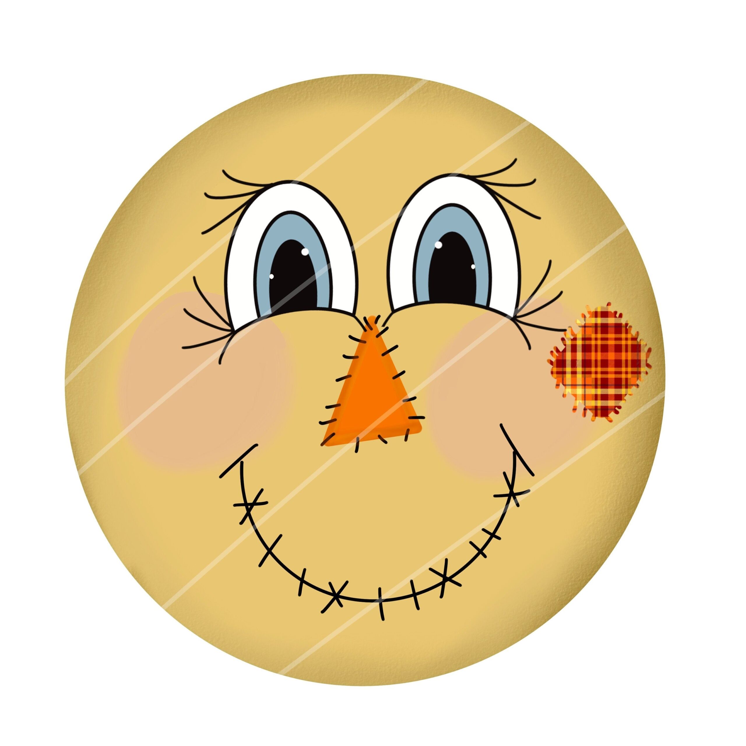 scarecrow face template printable free