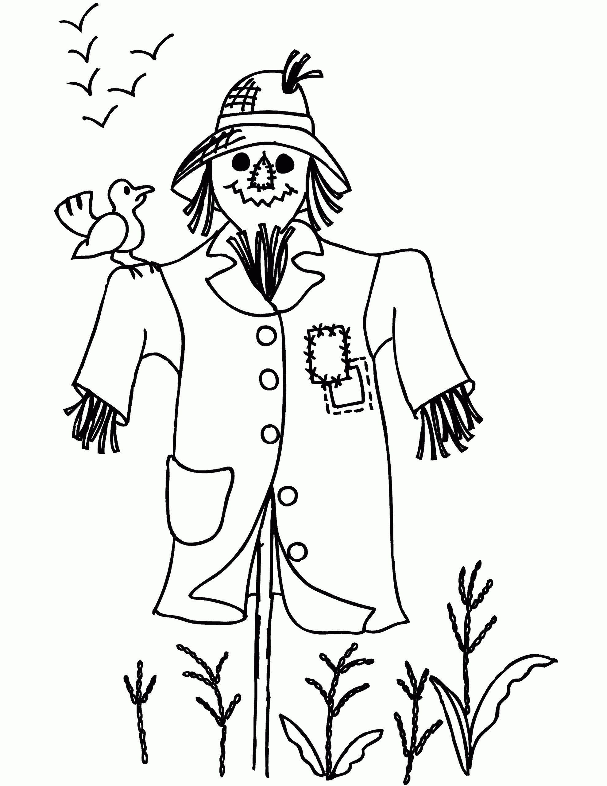 scarecrow template printable free