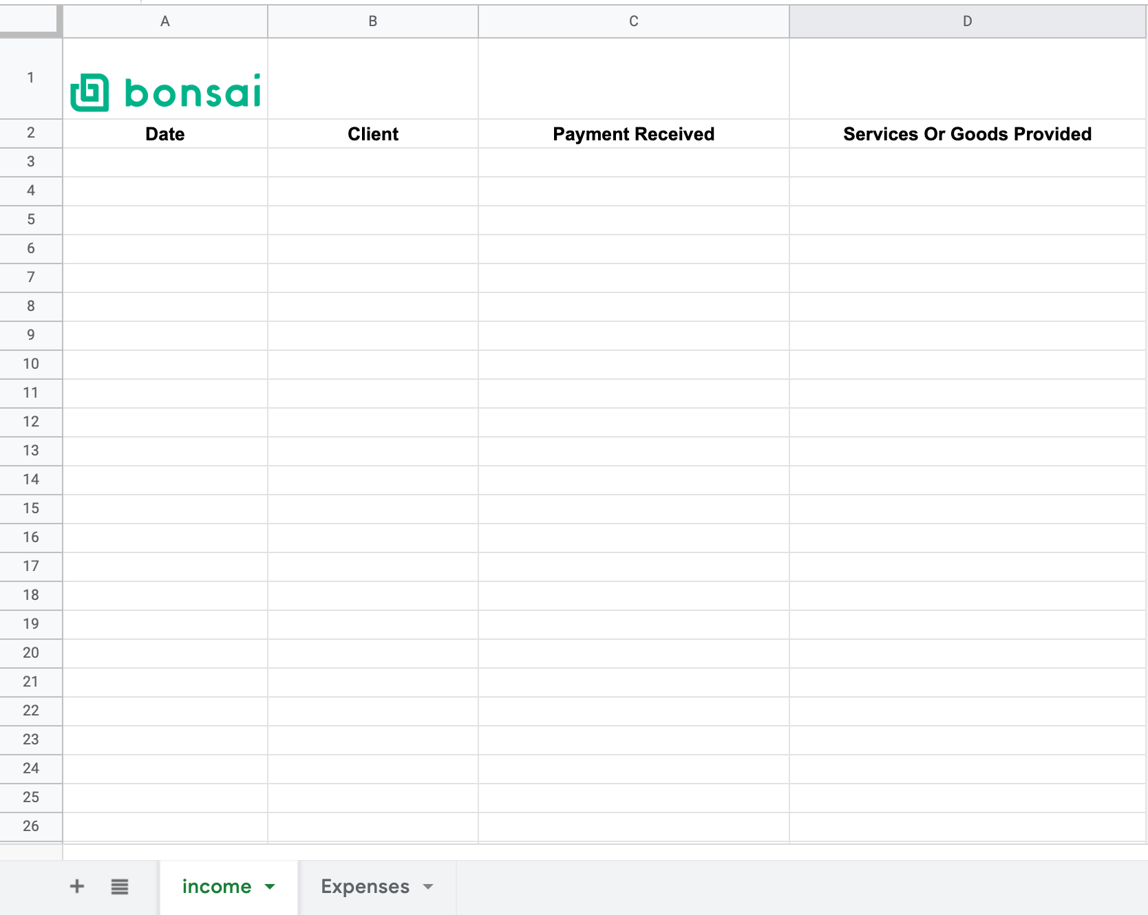 self employment worksheet