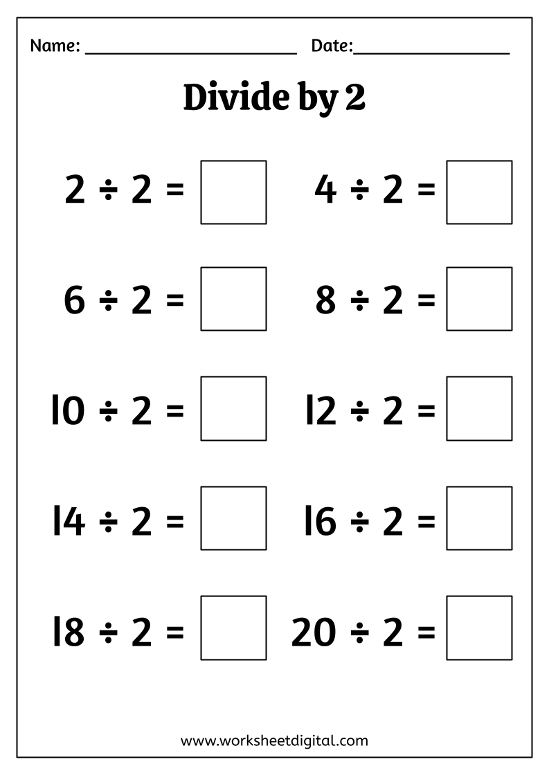 FREE Simple Basic Dividing Worksheets PDF Brighterly Worksheets