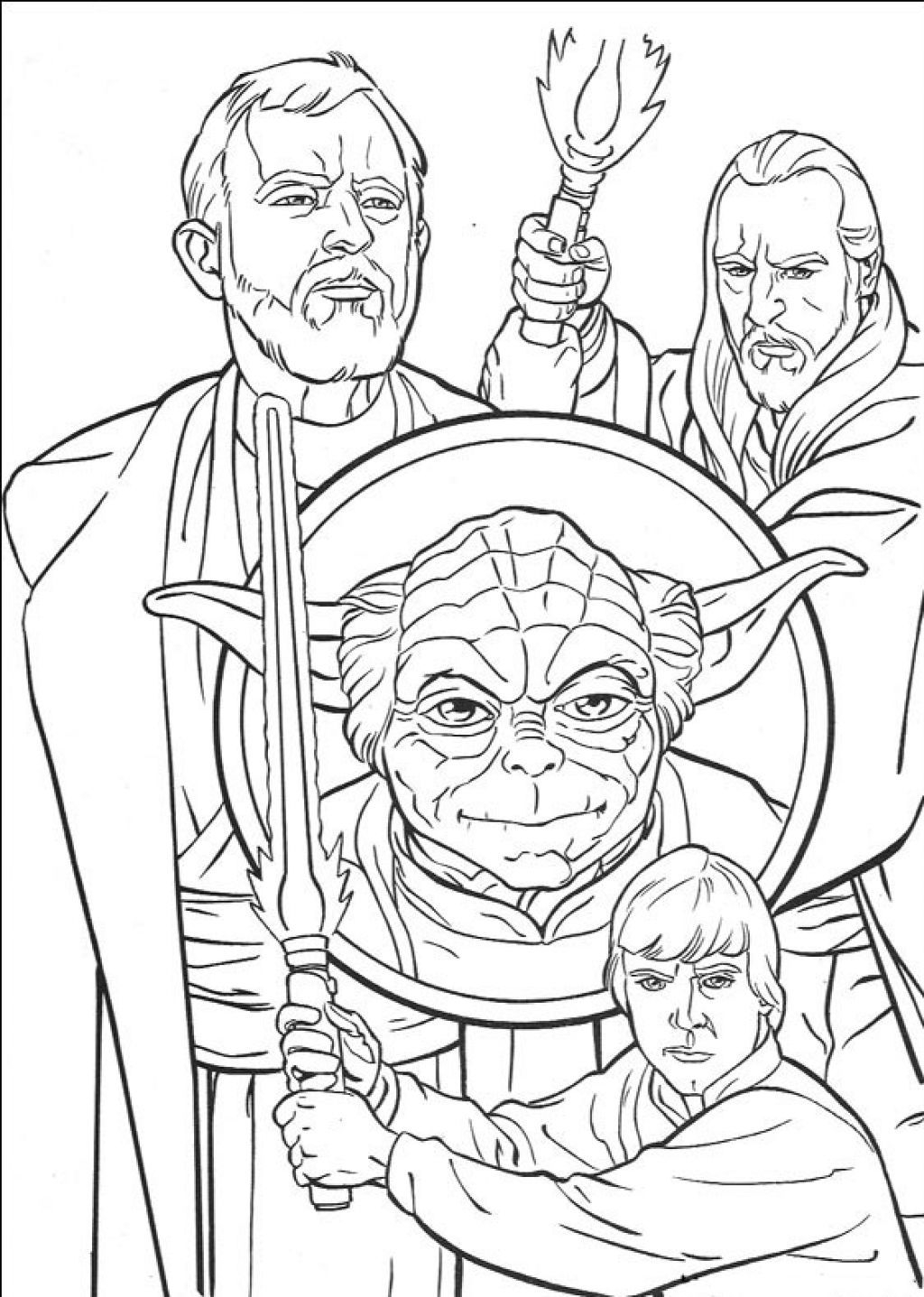 free printable star wars pictures to color